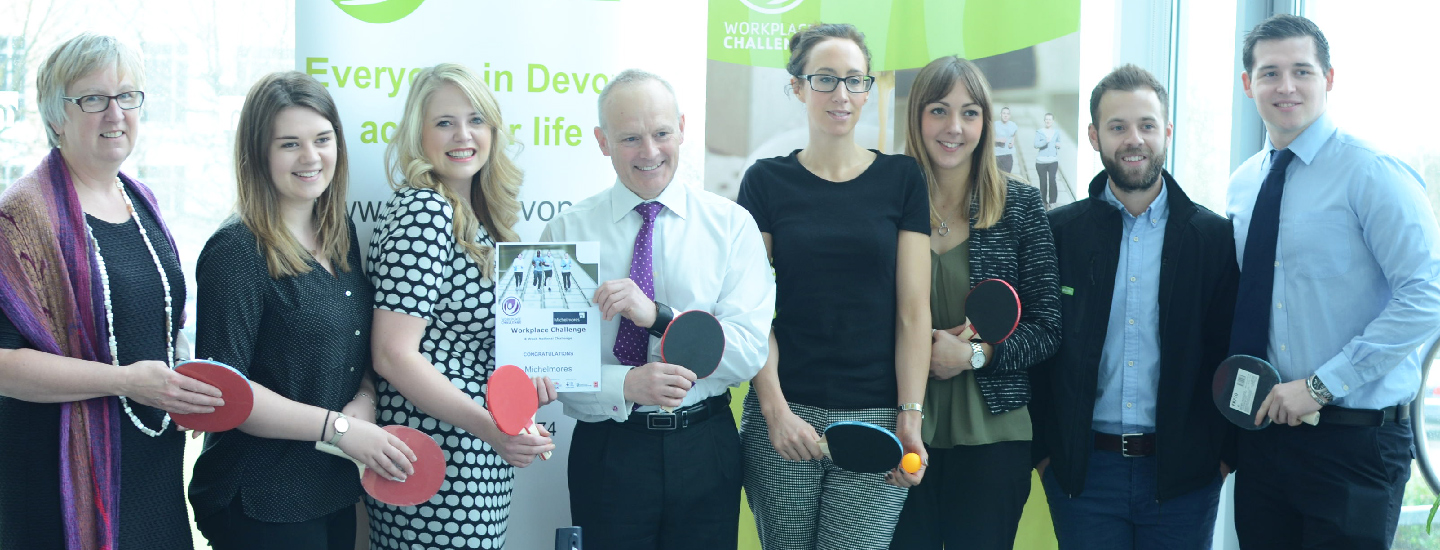 Michelmores reaches second place in the Active Devon Workplace Challenge