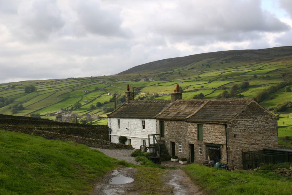 Farm house in winter