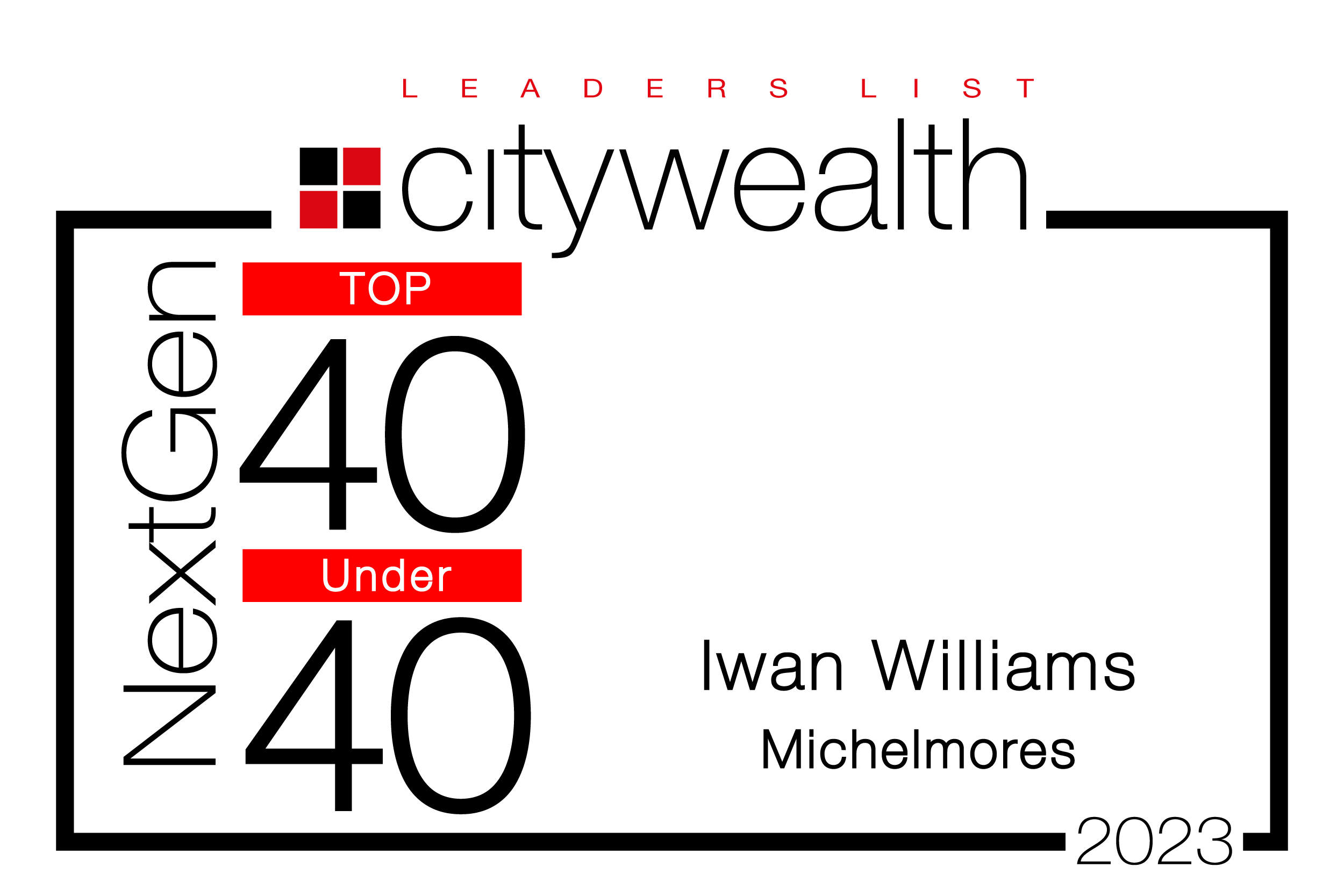 Citywealth NextGen Top 40 Under 40 - Iwan Williams - Michelmores