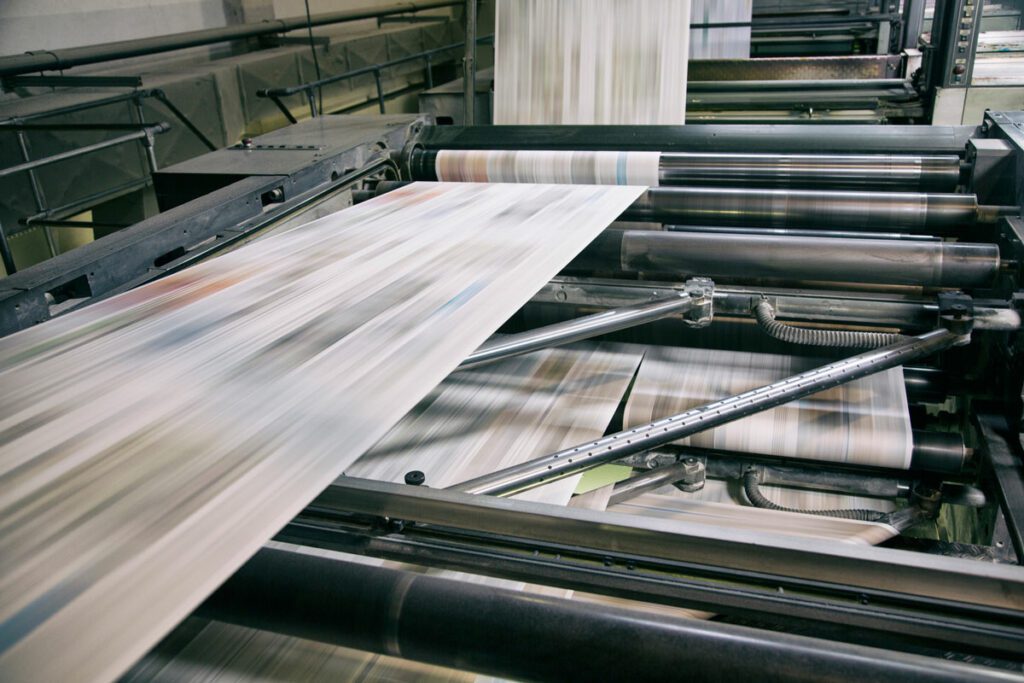 Newspaper printer