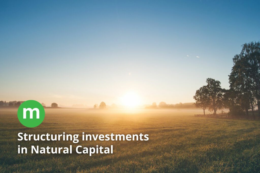 Structuring investments in Natural Capital