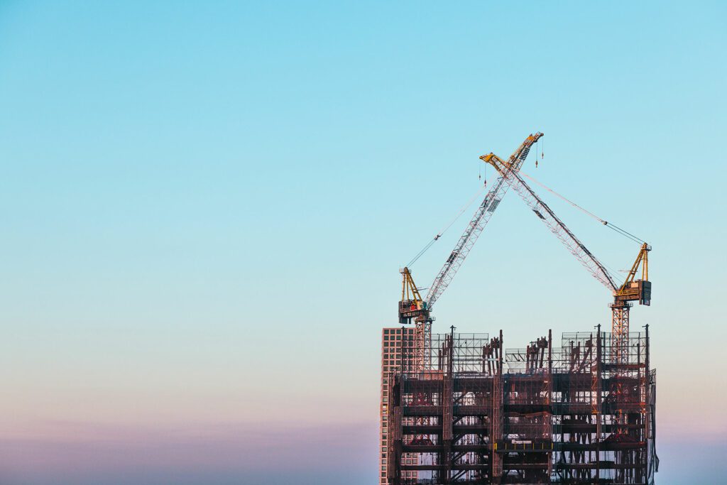 New skyscraper under construction