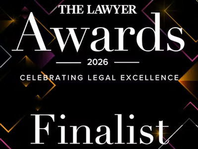The Lawyer Awards 2026 Finalist logo