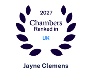 Chambers 2027 UK ranked badge for Jayne Clemens.